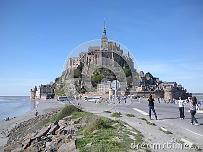 Le Mont-Saint-Michel, Normandy, France Editorial Stock Photo