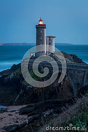 Le Petit Minou lighthouse, Bretagne, France Stock Photo