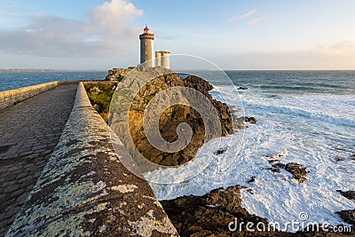 Le Petit Minou lighthouse, Bretagne, France Stock Photo