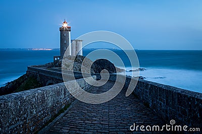 Le Petit Minou lighthouse, Bretagne, France Stock Photo