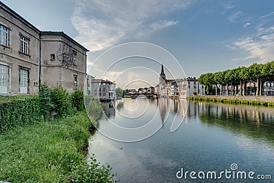 Le Salat river in Saint Girons, France Stock Photo
