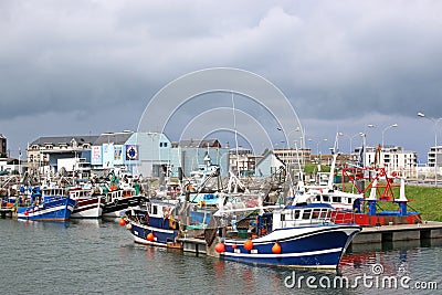 Le Treport Harbour, France Editorial Stock Photo