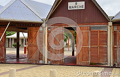 Le Vauclin; Martinique, France - august 25 2015 : covered market Editorial Stock Photo