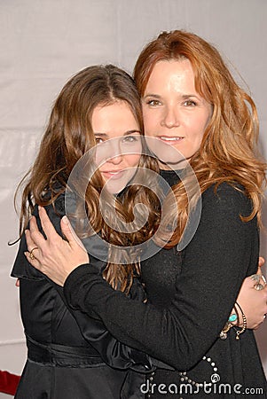 Lea Thompson,Zoey Deutch Editorial Stock Photo