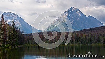 Leach Lake, Jasper National Park, Alberta, Canada Stock Photo