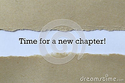 Time for a new chapter Stock Photo