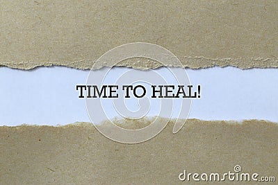 Time to heal on paper Stock Photo