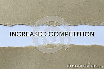 Increased competition on paper Stock Photo