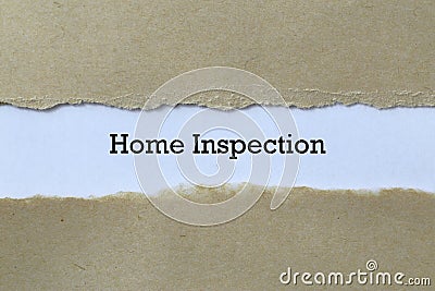 Home inspection on paper Stock Photo