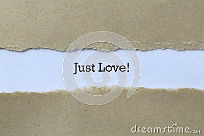 Just love on paper Stock Photo