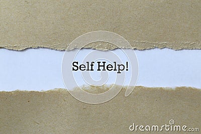 Self help on paper Stock Photo