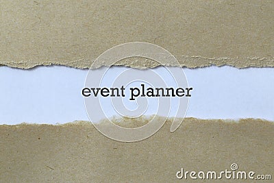 Event planner on paper Stock Photo