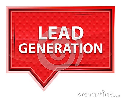 Lead Generation misty rose pink banner button Stock Photo