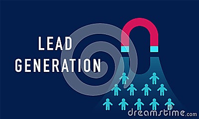 Lead generation. Vector background Vector Illustration