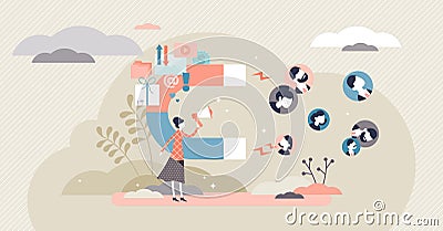 Lead magnet e-commerce business sales and marketing strategy Vector Illustration