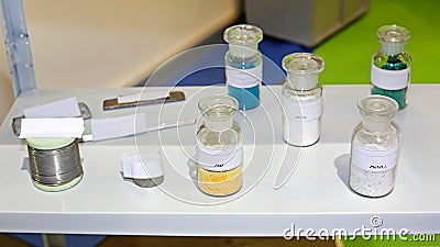 Lead Oxide Nitrate Lab Stock Photo