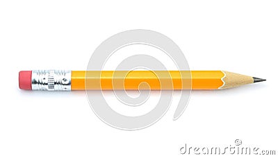 Lead pencil isolated on white background Stock Photo