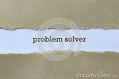 Problem solver on paper Stock Photo