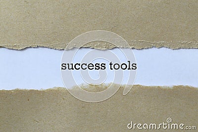 Success tools on paper Stock Photo