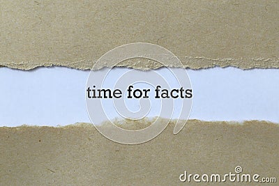 Time for facts on paper Stock Photo