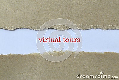 Virtual tours on paper Stock Photo