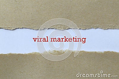 Viral marketing on paper Stock Photo