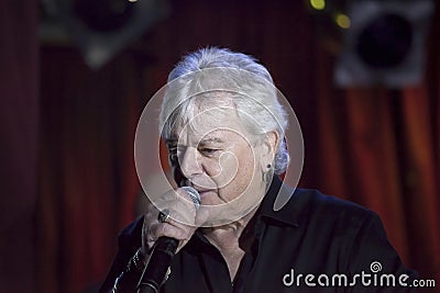 Lead singer Russell Hitchcock of Air Supply performs at B.B. Kin Editorial Stock Photo