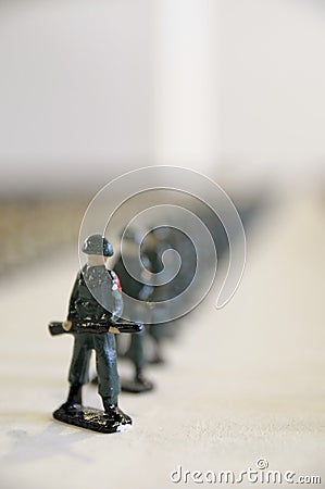 Lead Soldiers (Toy Soldiers) Stock Photo