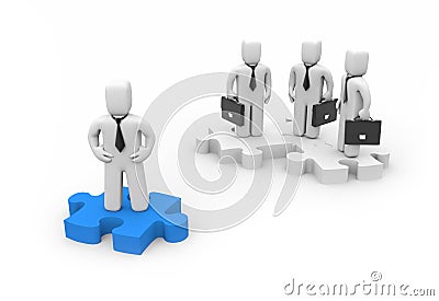 The Leader. Business concept Stock Photo