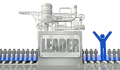 Leader concept with group of people Stock Photo