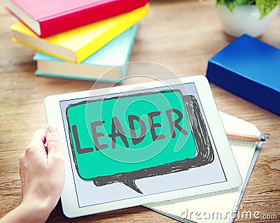 Leader Leadership Lead Manager Management Concept Stock Photo