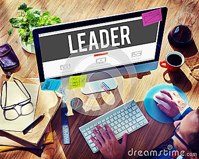 Leader Leadership Management Coaching Concept Stock Photo