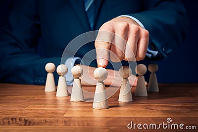 Leader leave his comfort zone Stock Photo
