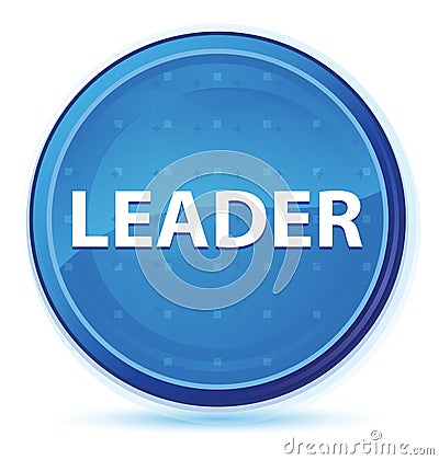 Leader midnight blue prime round button Vector Illustration