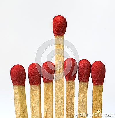 Leader one exception, competitive adantage colors Stock Photo