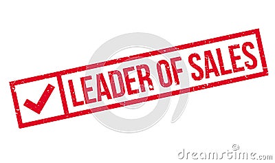 Leader of sales stamp Vector Illustration