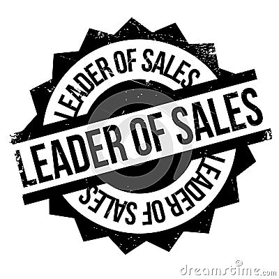 Leader of sales stamp Vector Illustration