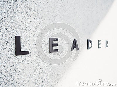 Leader Team work type on Background Business conceptual Stock Photo