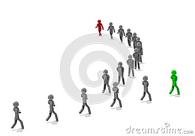 Leaders path Stock Photo