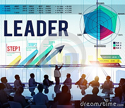 Leadership Communication Cooperate Team Concept Stock Photo