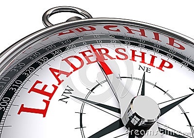 Leadership conceptual compass Stock Photo