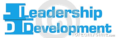 Leadership Development Blue Abstract Stripes Stock Photo