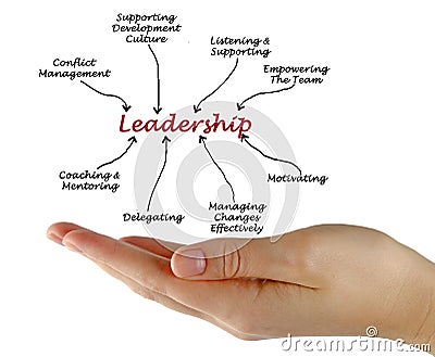 Leadership diagram Stock Photo