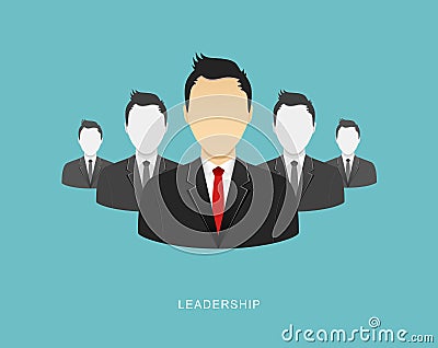 Leadership flat illustration Vector Illustration