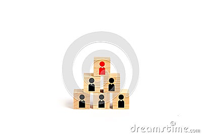 Leadership, HR and organization concepts Stock Photo