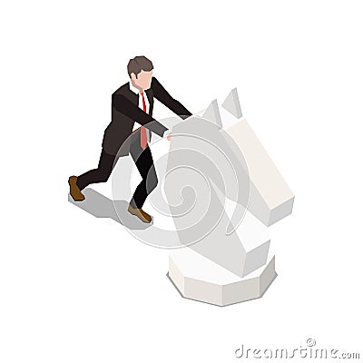 Leadership Isometric Icon Vector Illustration