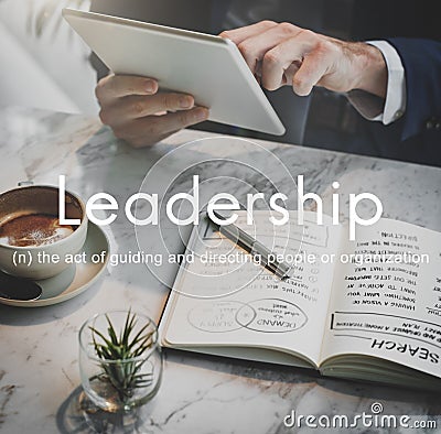 Leadership Lead Guiding Support Integrity Concept Stock Photo