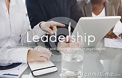 Leadership Lead Guiding Support Integrity Concept Stock Photo