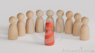 A leadership or teamwork style is a type of strategy idea in leading and teamwork building. Stock Photo