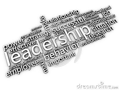 Leadership white concept image Stock Photo